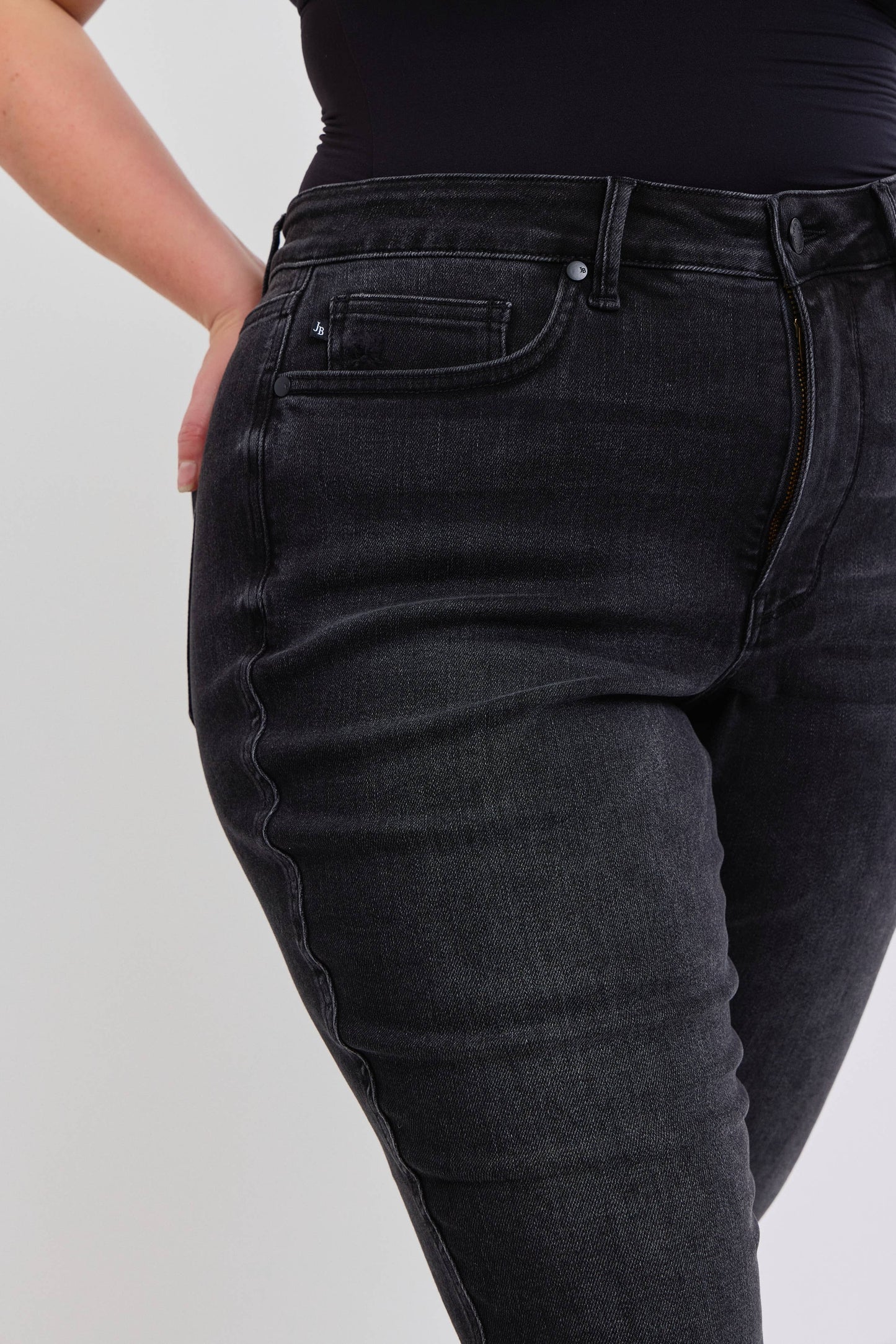 MR Tummy Control Skinny Jeans by Judy Blue – Plus Size Ankle Length