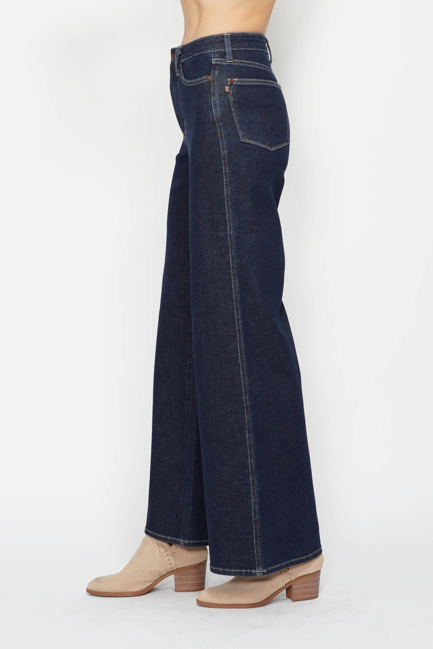 Judy Blue High Waisted Tummy Control Retro Wide Leg Jeans
