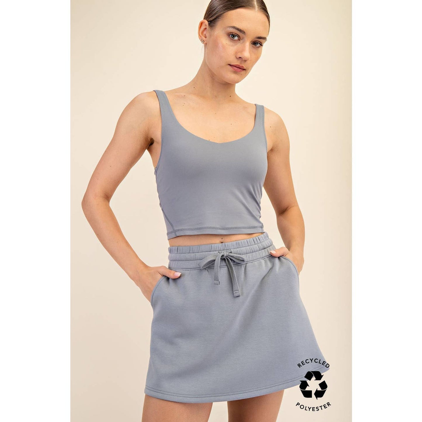 Butter Soft V-Neck Cropped Yoga Top with Padding