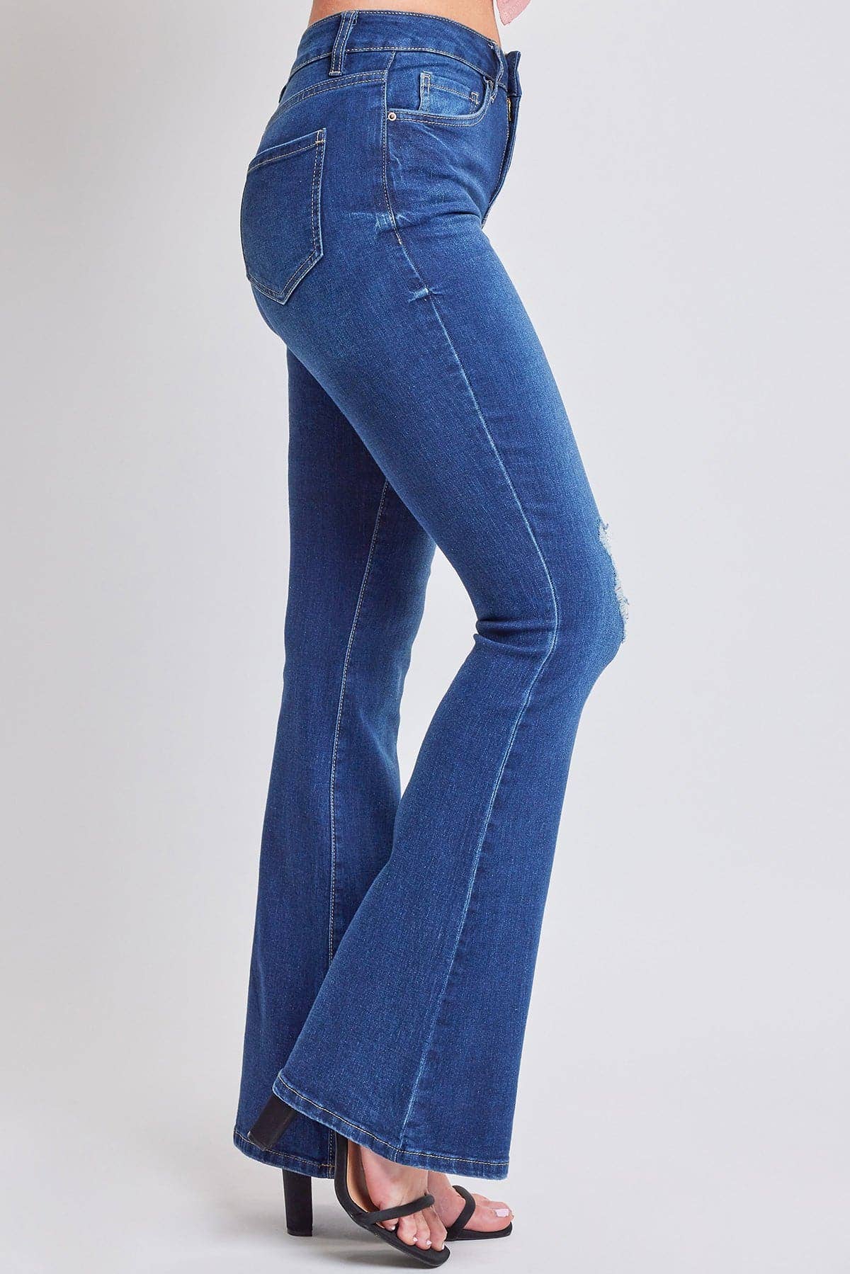 Essential High Rise Flare Jeans – Long Inseam, Tall Fit, Retro 70s Style