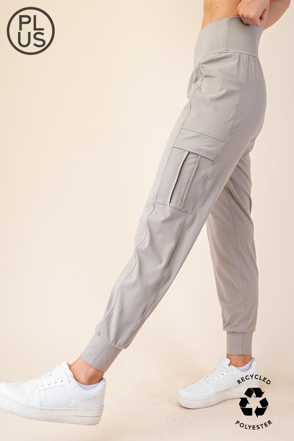 BUTTER JOGGER WITH SIDE POCKETS - PLUS SIZE