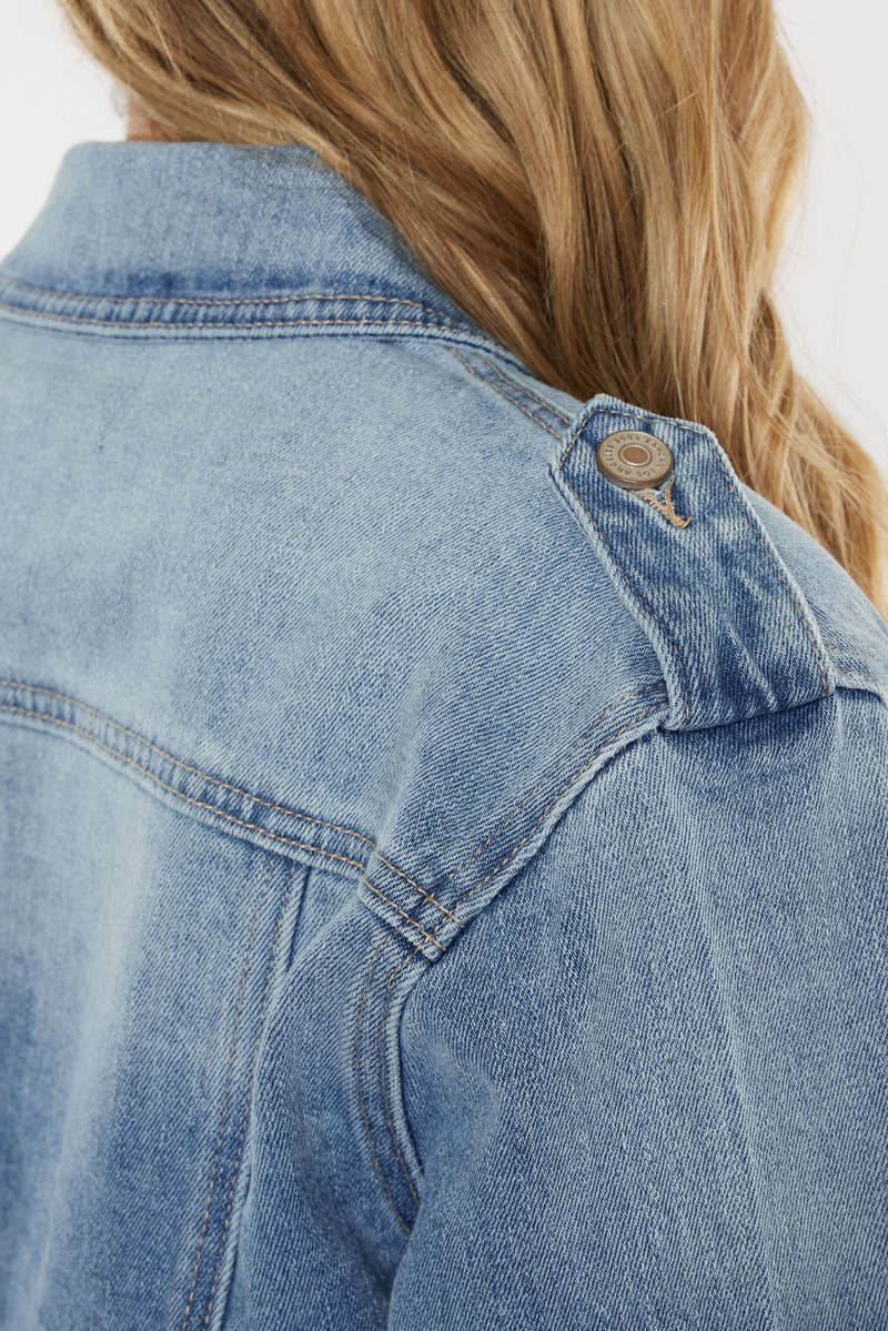 Crop Utility Shirt Jacket
