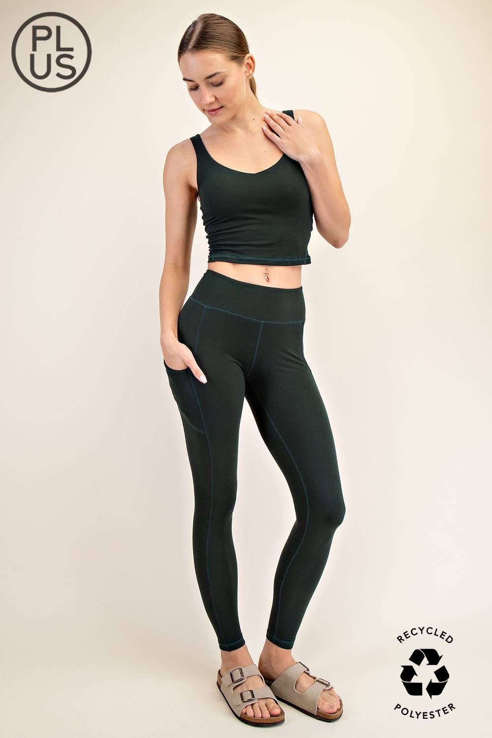 Butter Soft High Waist Full-Length Leggings with Pockets – Plus