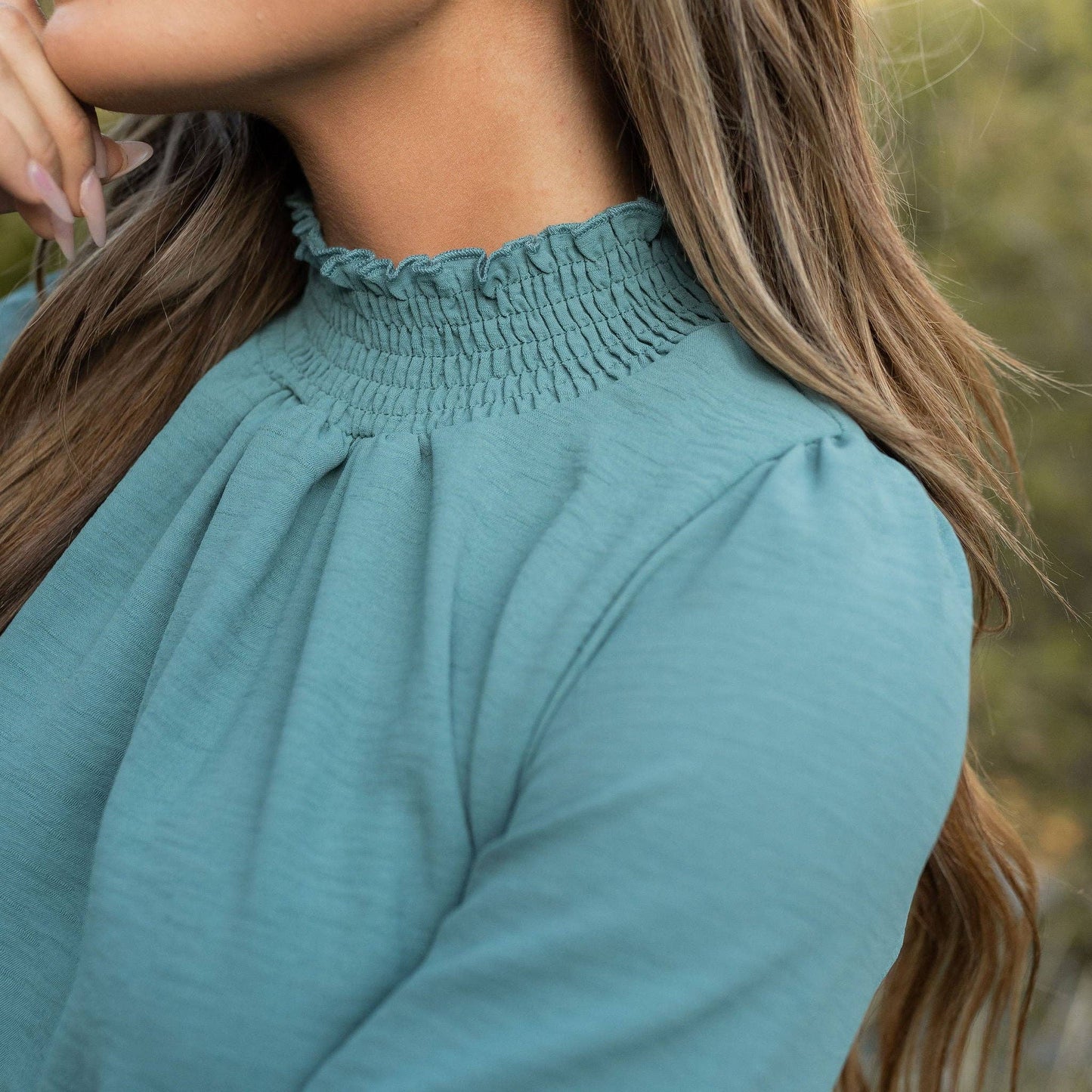 Cora High Neck Blouse