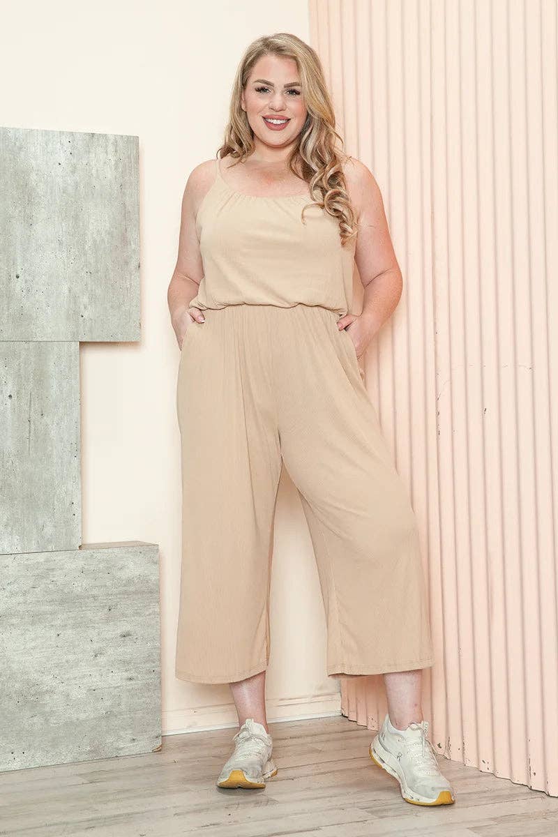 Plus Size Wide-Leg Jumpsuit