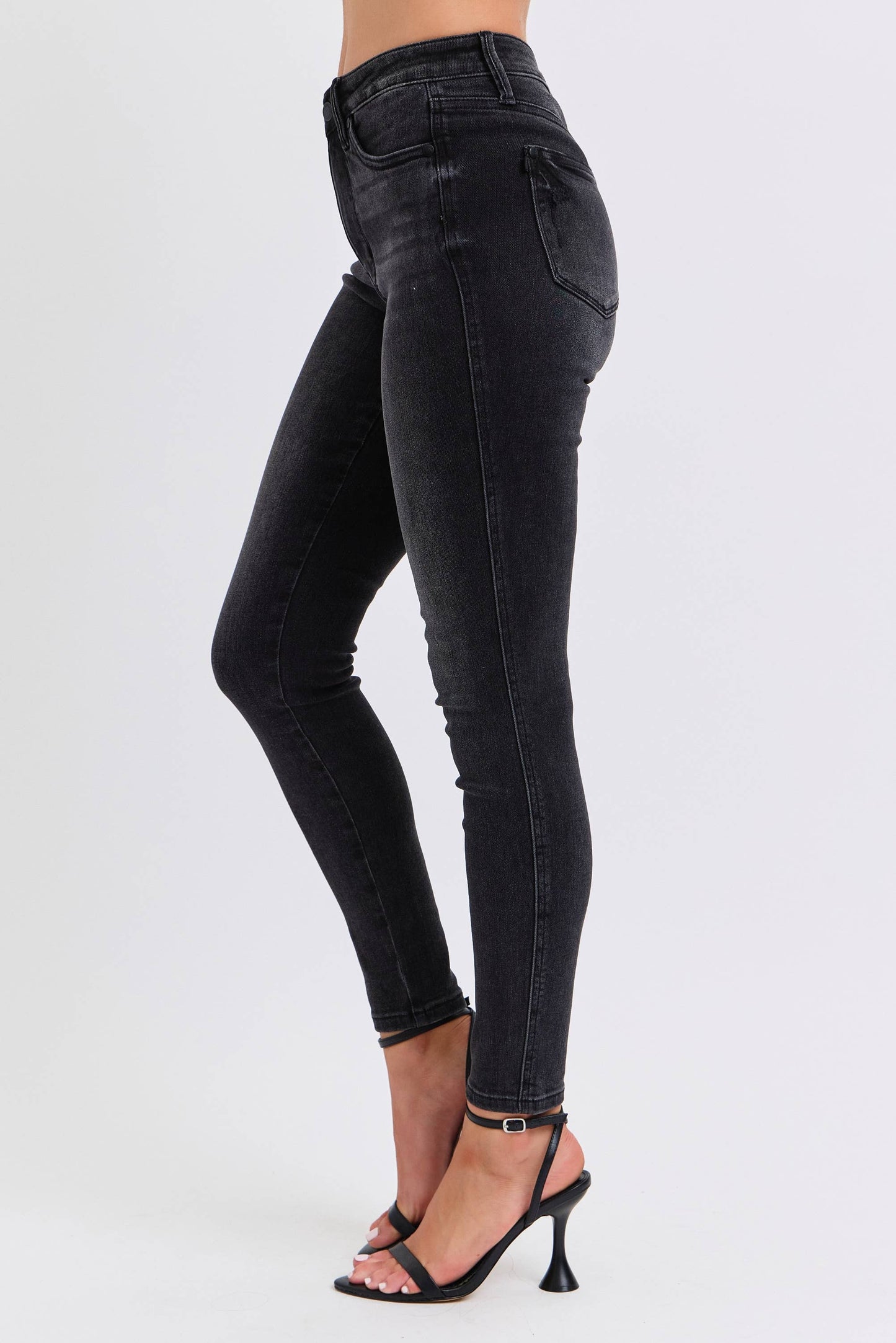 MR Tummy Control Skinny Jeans by Judy Blue – Ankle Length