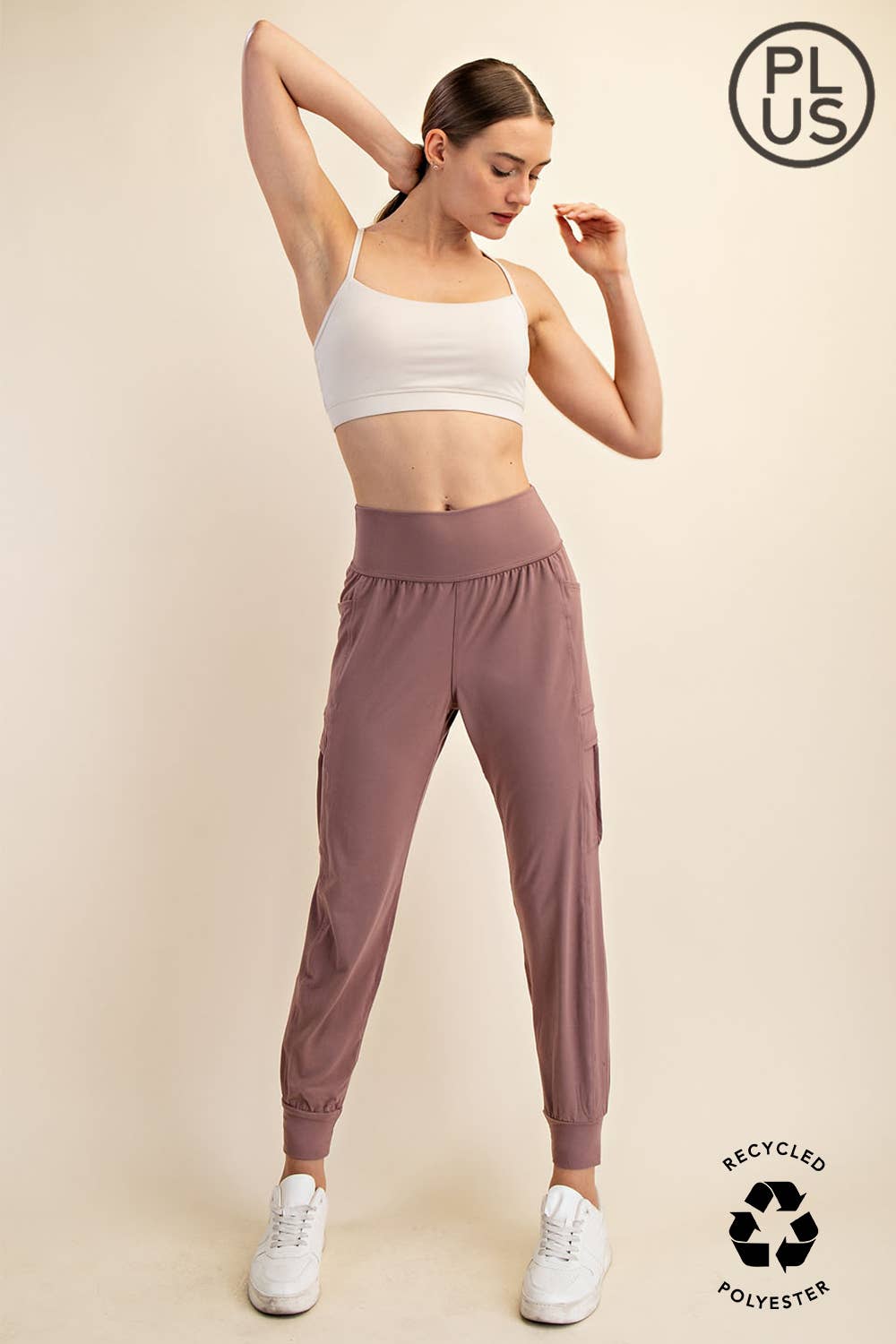 BUTTER JOGGER WITH SIDE POCKETS - PLUS SIZE