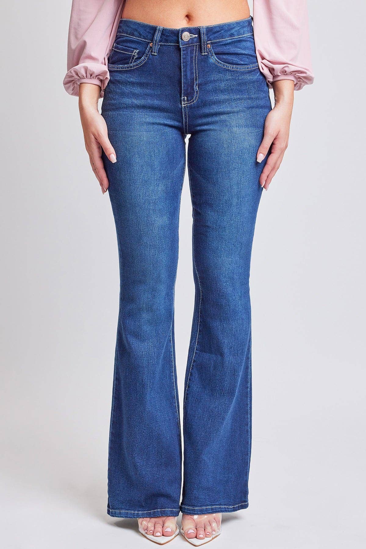 Essential High Rise Flare Jeans – Long Inseam, Tall Fit, Retro 70s Style