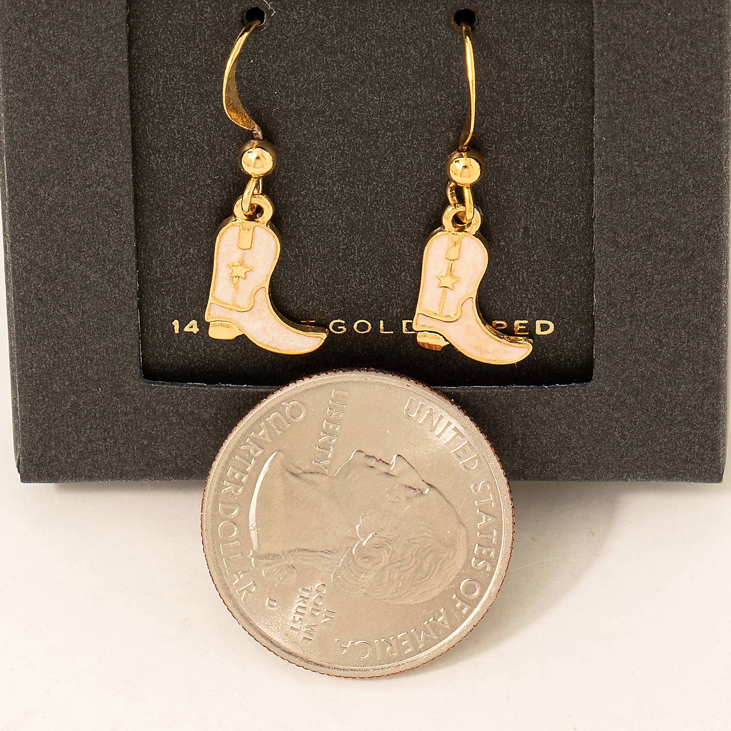Gold Dipped Cowboy Boot Earrings – Secret Box Collection