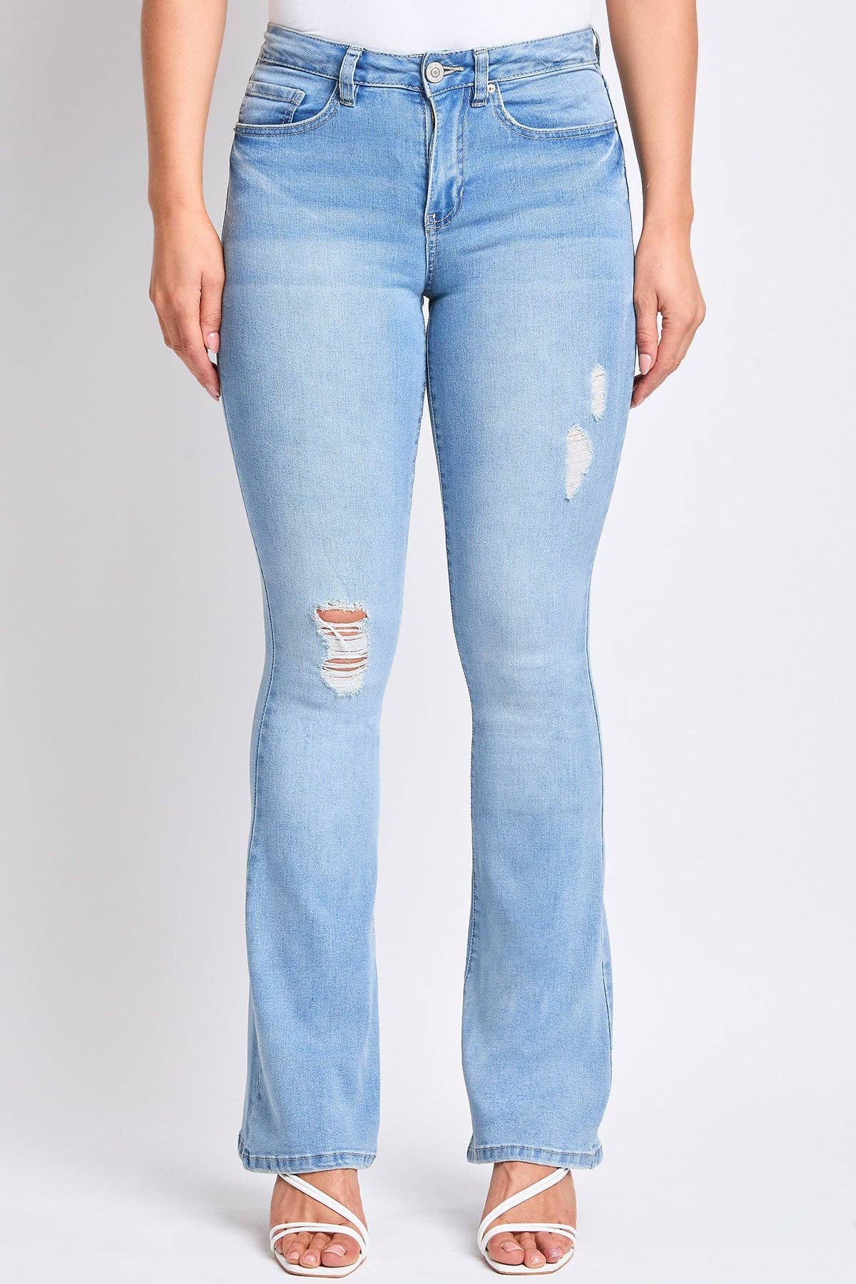 Essential High Rise Flare Jeans – Long Inseam, Tall Fit, Retro 70s Style