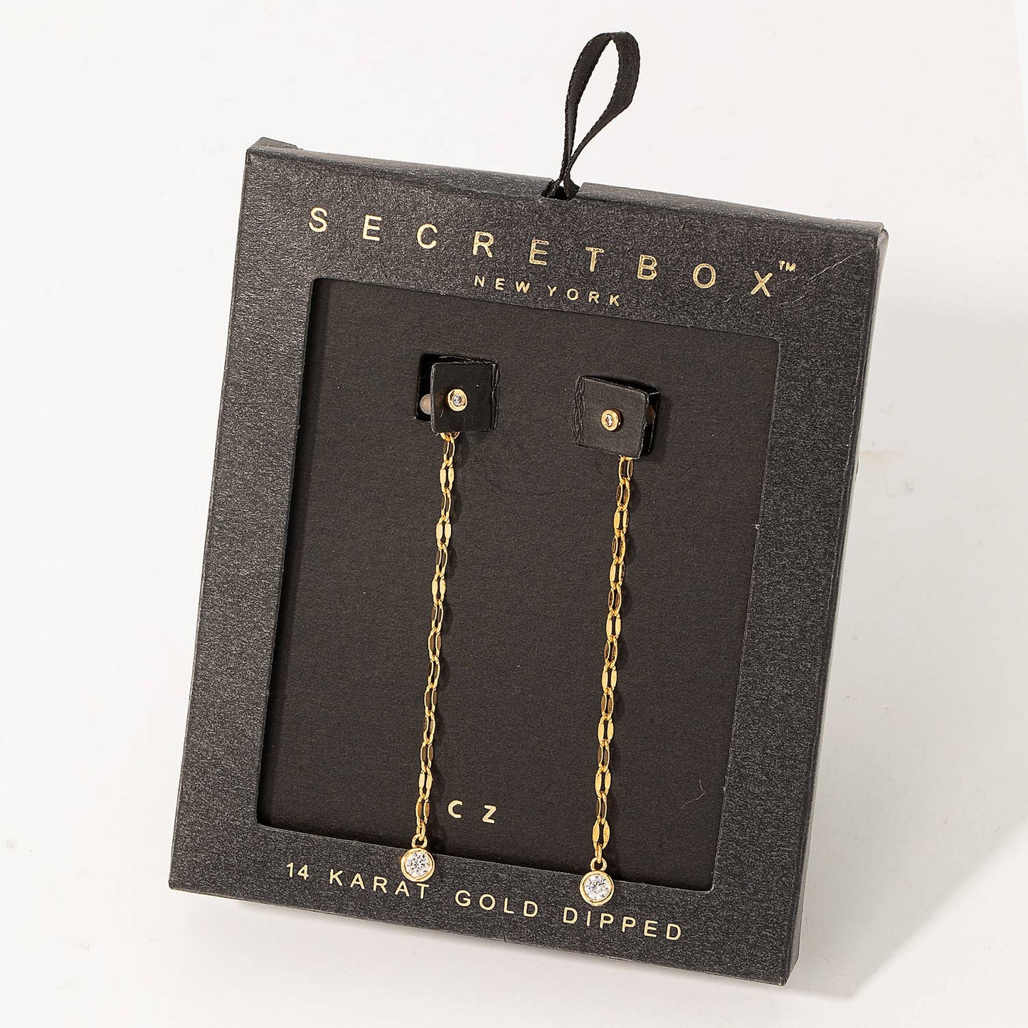 Secret Box 14K Gold Dipped & Sterling Silver Dipped Jewelry Earrings