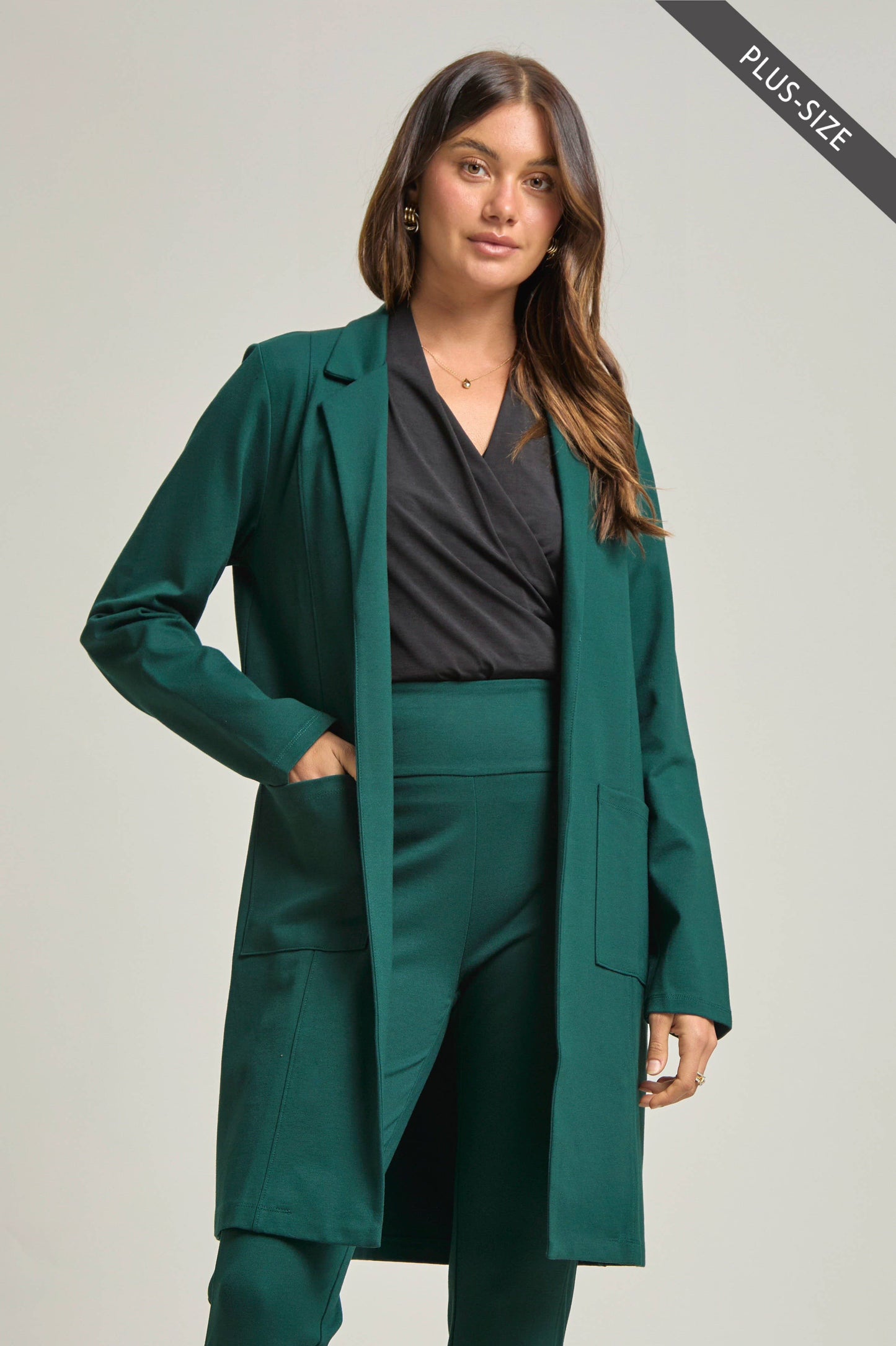 PLUS SIZE Magic Chic Midi Jacket