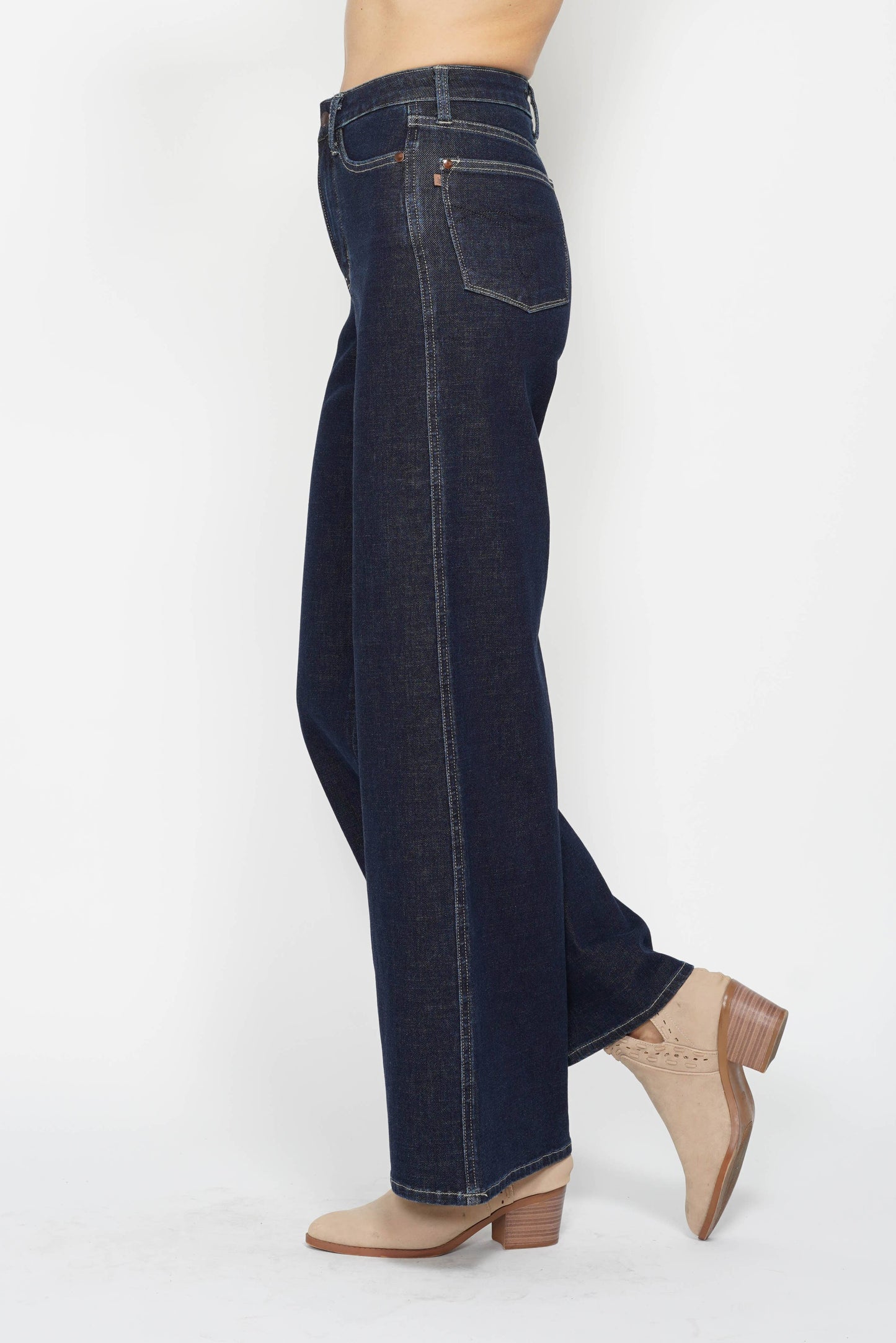 Judy Blue High Waisted Tummy Control Retro Wide Leg Jeans