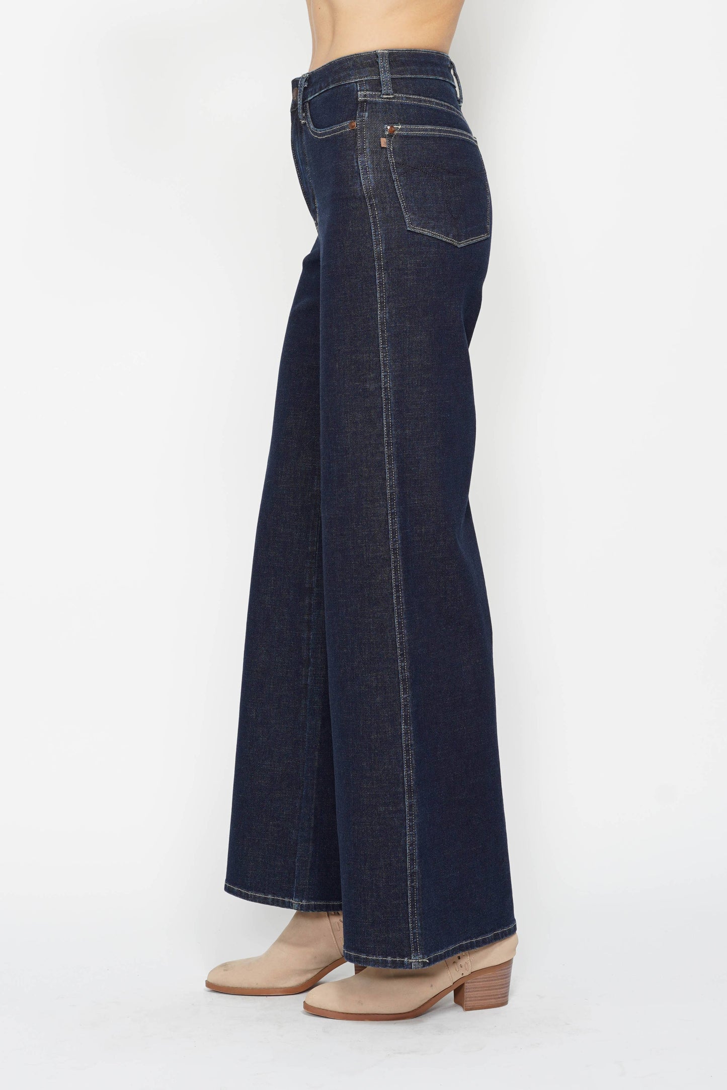 Judy Blue High Waisted Tummy Control Retro Wide Leg Jeans