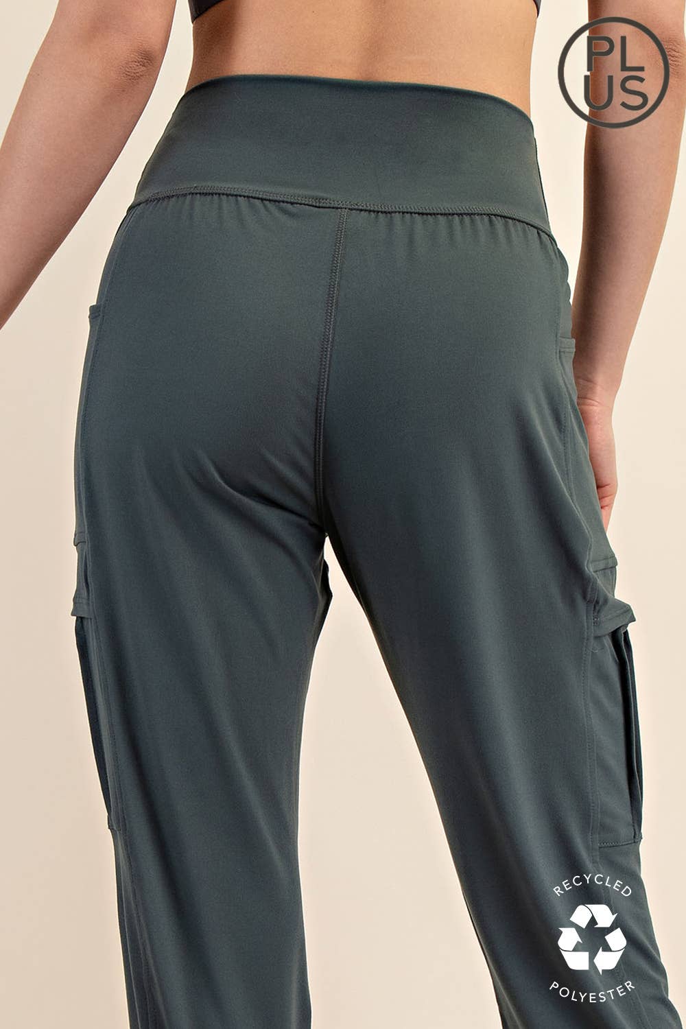 BUTTER JOGGER WITH SIDE POCKETS - PLUS SIZE