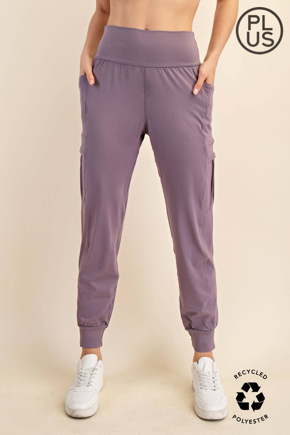 BUTTER JOGGER WITH SIDE POCKETS - PLUS SIZE