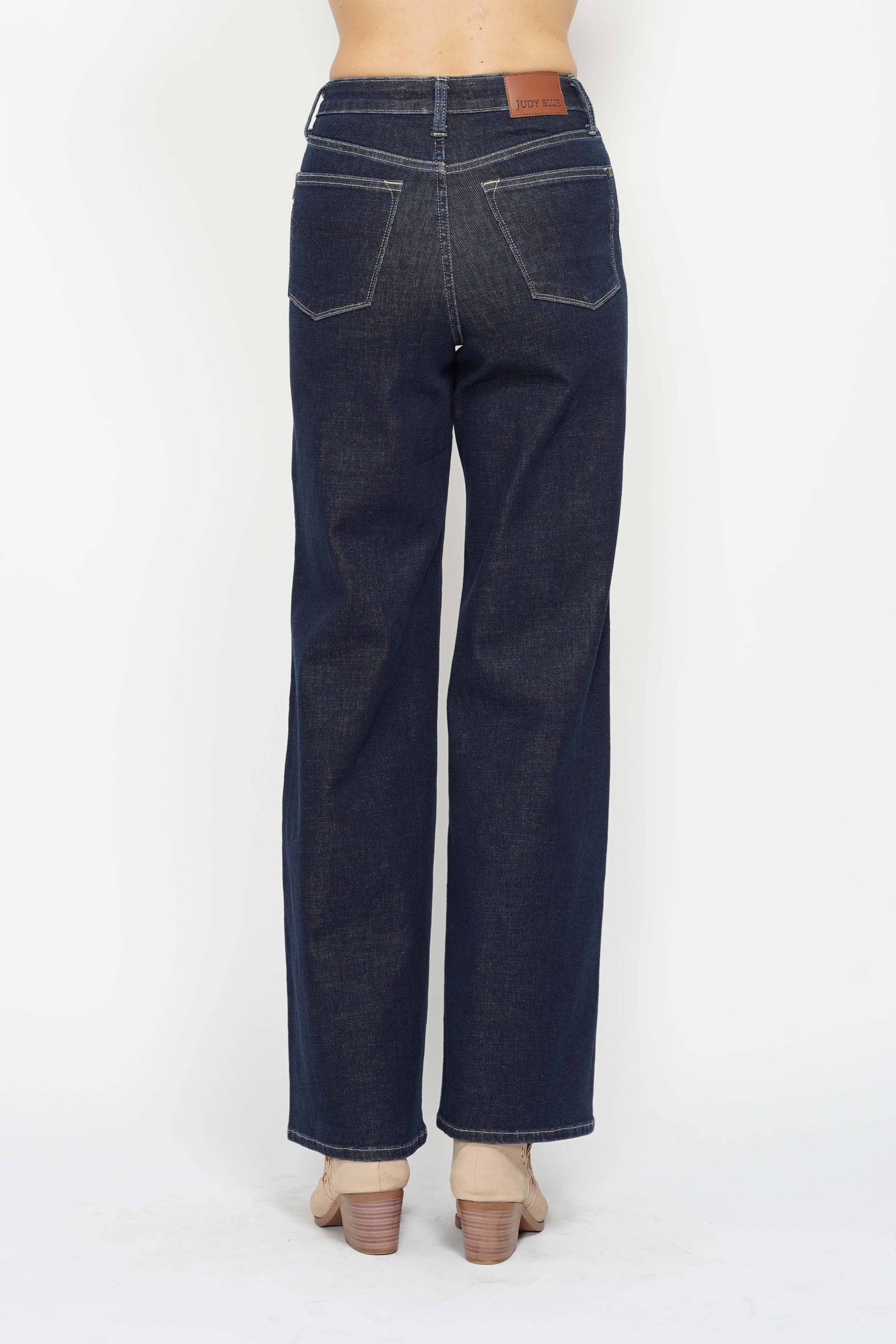 Judy Blue High Waisted Tummy Control Retro Wide Leg Jeans