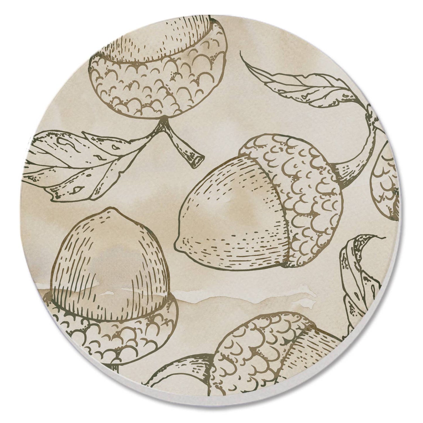 Autumn Cork Backed Coasters – 4" x 4" Drink Coasters for Stylish Surface Protection