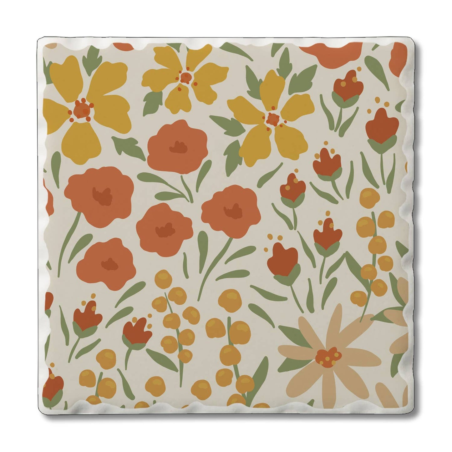 Autumn Cork Backed Coasters – 4" x 4" Drink Coasters for Stylish Surface Protection