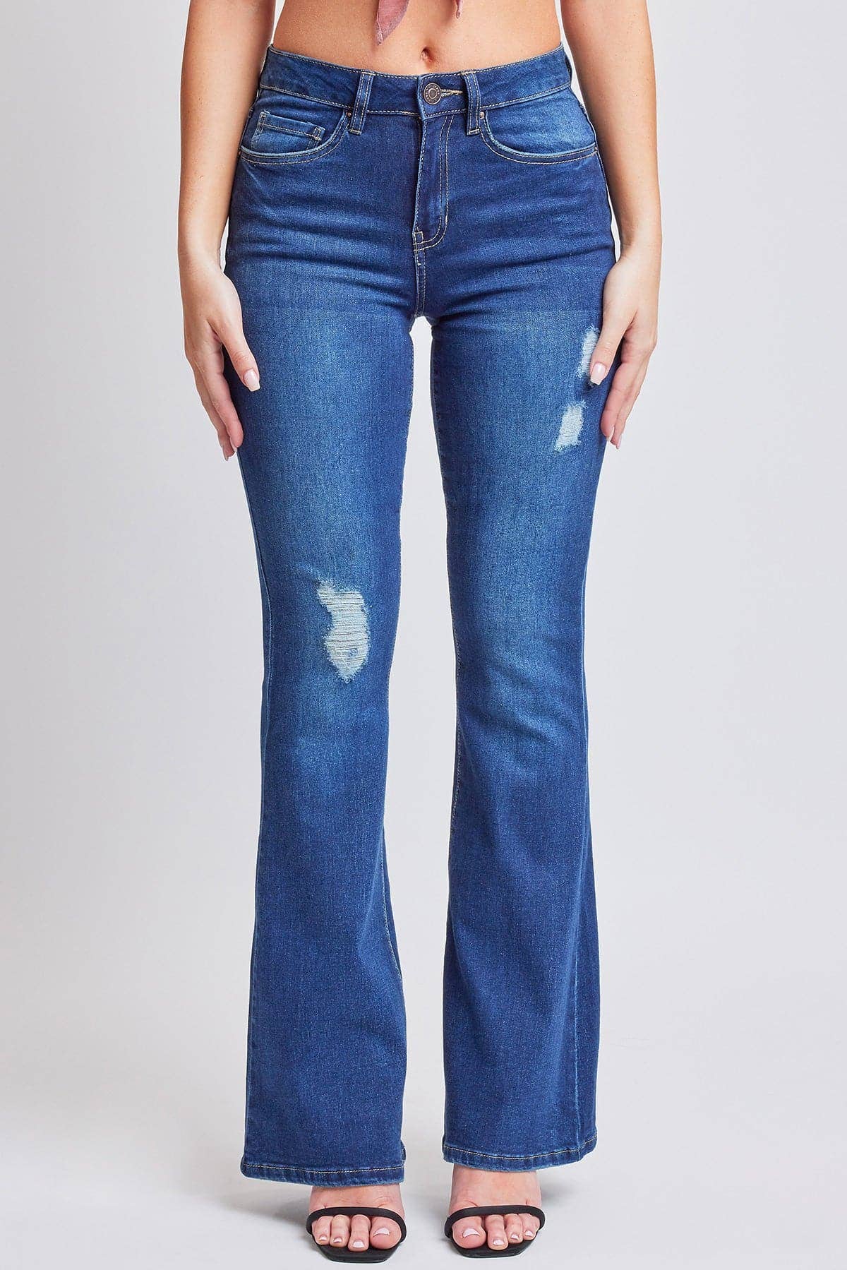 Essential High Rise Flare Jeans – Long Inseam, Tall Fit, Retro 70s Style