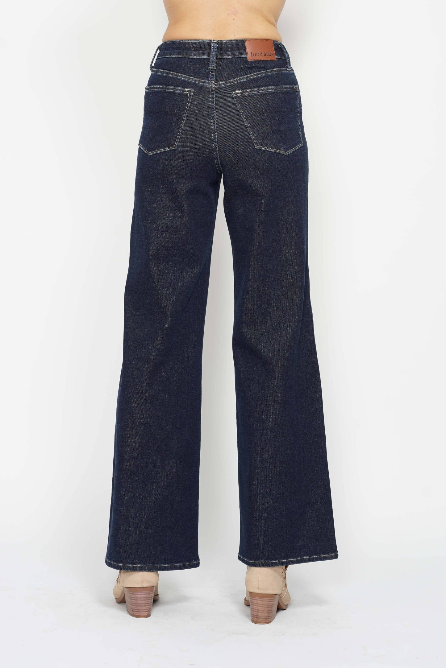 Judy Blue High Waisted Tummy Control Retro Wide Leg Jeans