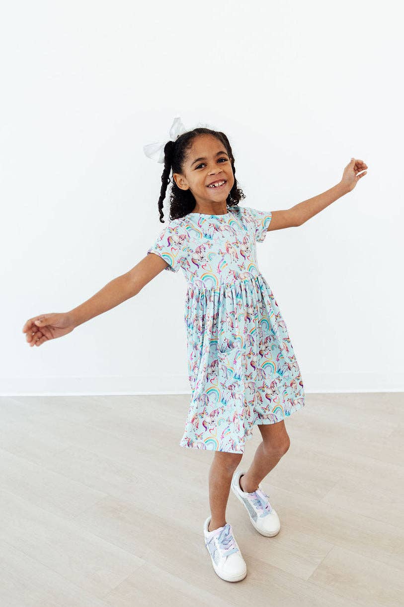 Unicorn Queen S/S Pocket Twirl Dress - COMING SOON!