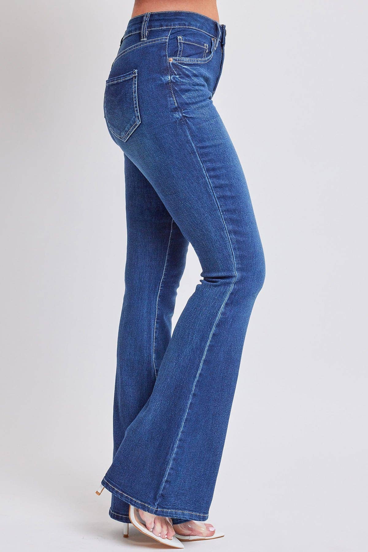 Essential High Rise Flare Jeans – Long Inseam, Tall Fit, Retro 70s Style