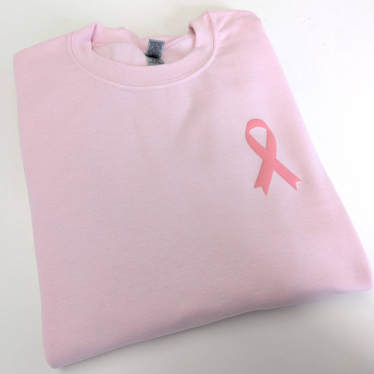 Breast Cancer Awareness Puff Print Crewneck Sweatshirt