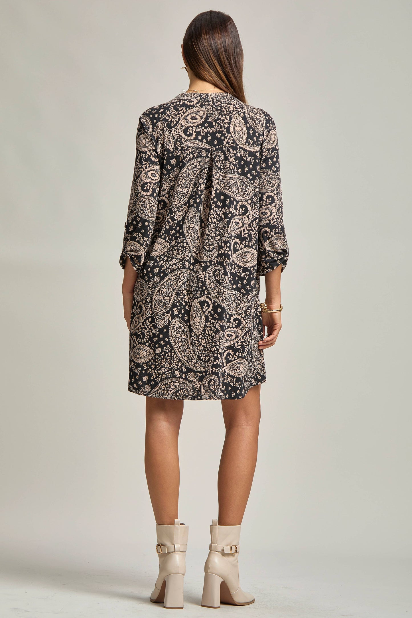 Scarlett Dress – Wrinkle-Free, Travel-Friendly A-Line Dress with Lizzy Neck
