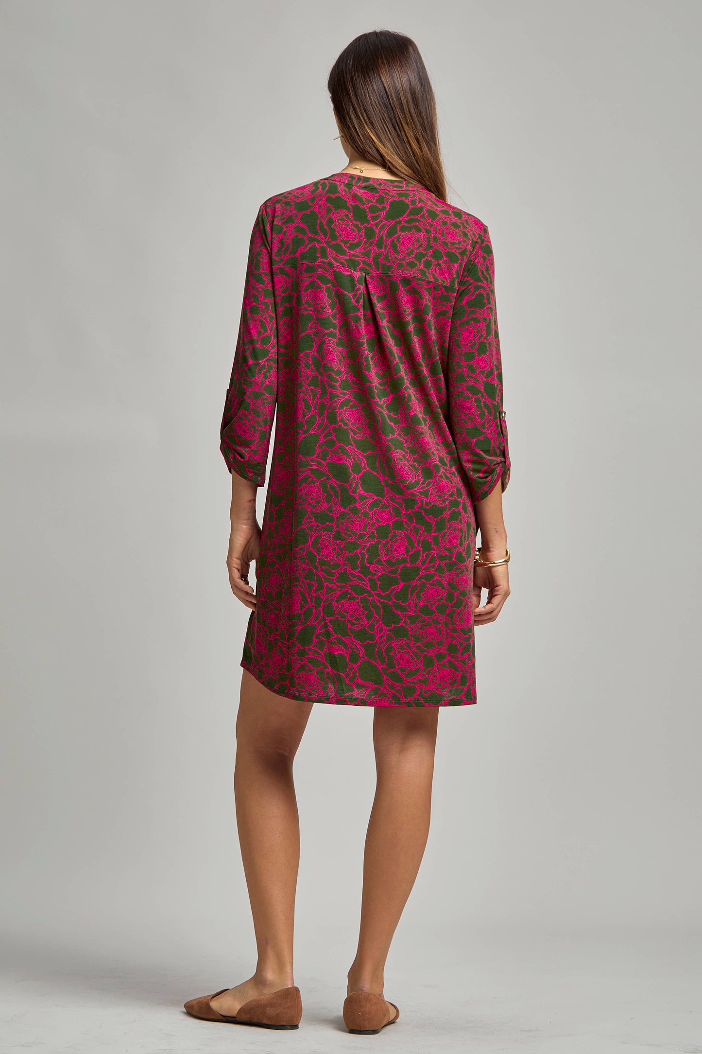 Scarlett Dress – Wrinkle-Free, Travel-Friendly A-Line Dress with Lizzy Neck