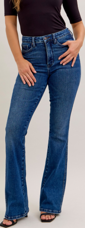HW Tummy Control Bootcut Judy Blue - Short Inseam