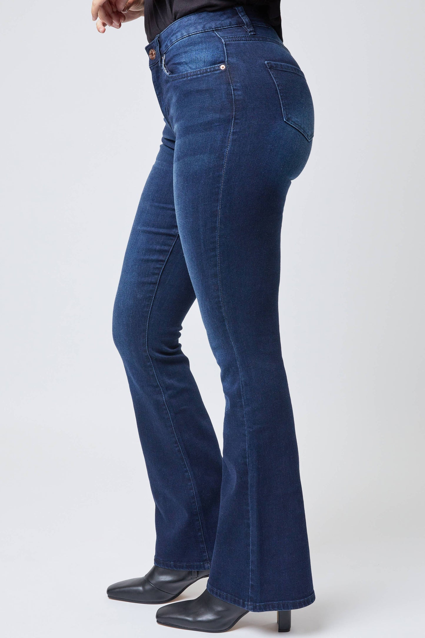 Essential High Rise Flare Jeans – Long Inseam, Tall Fit, Retro 70s Style