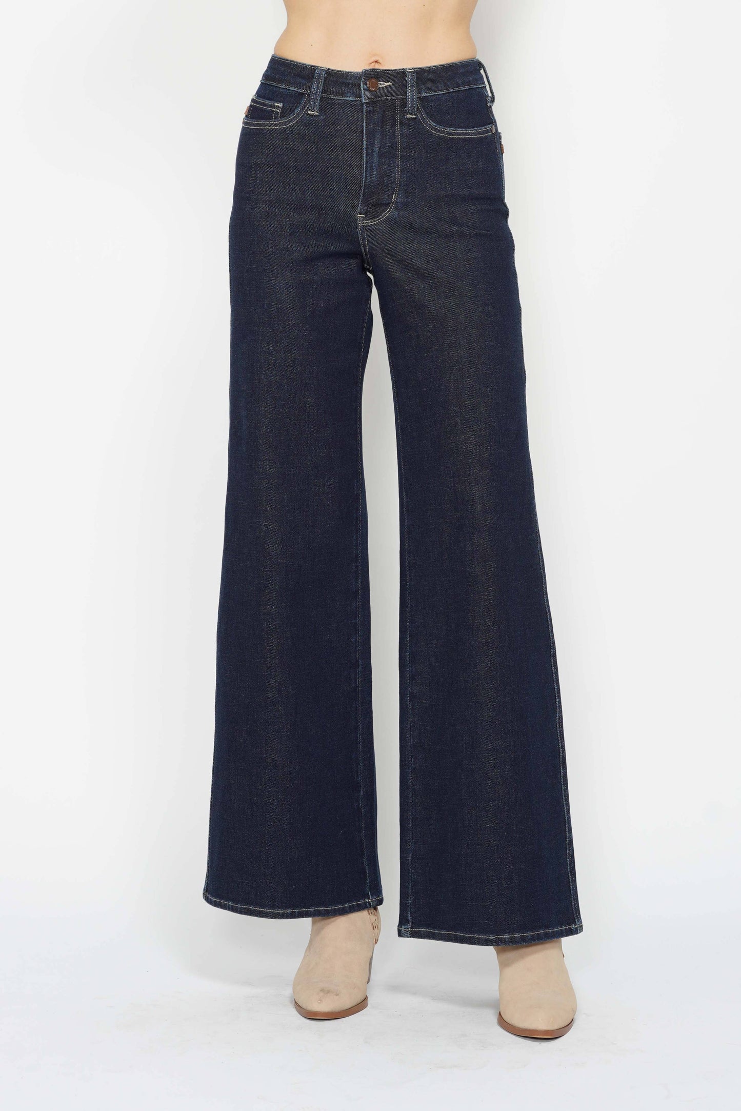 Judy Blue High Waisted Tummy Control Retro Wide Leg Jeans