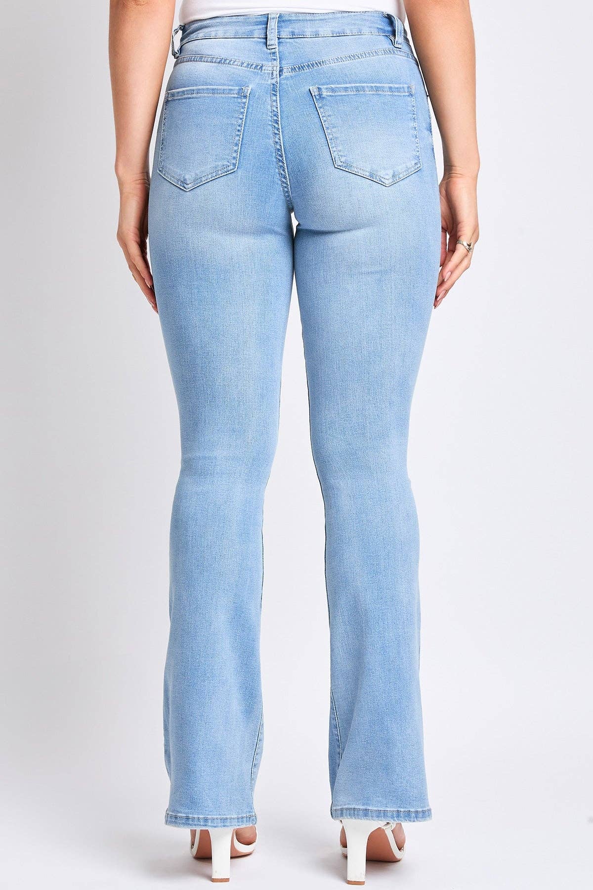 Essential High Rise Flare Jeans – Long Inseam, Tall Fit, Retro 70s Style