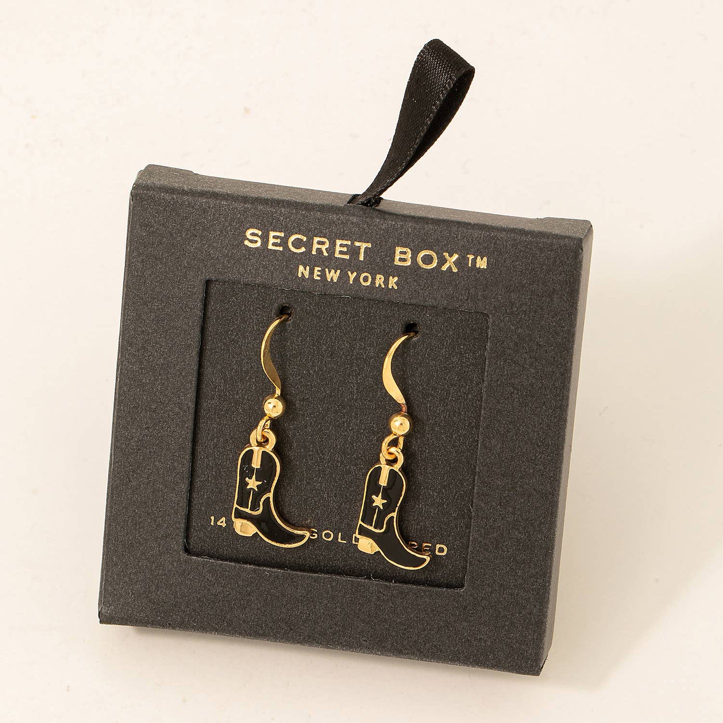 Gold Dipped Cowboy Boot Earrings – Secret Box Collection