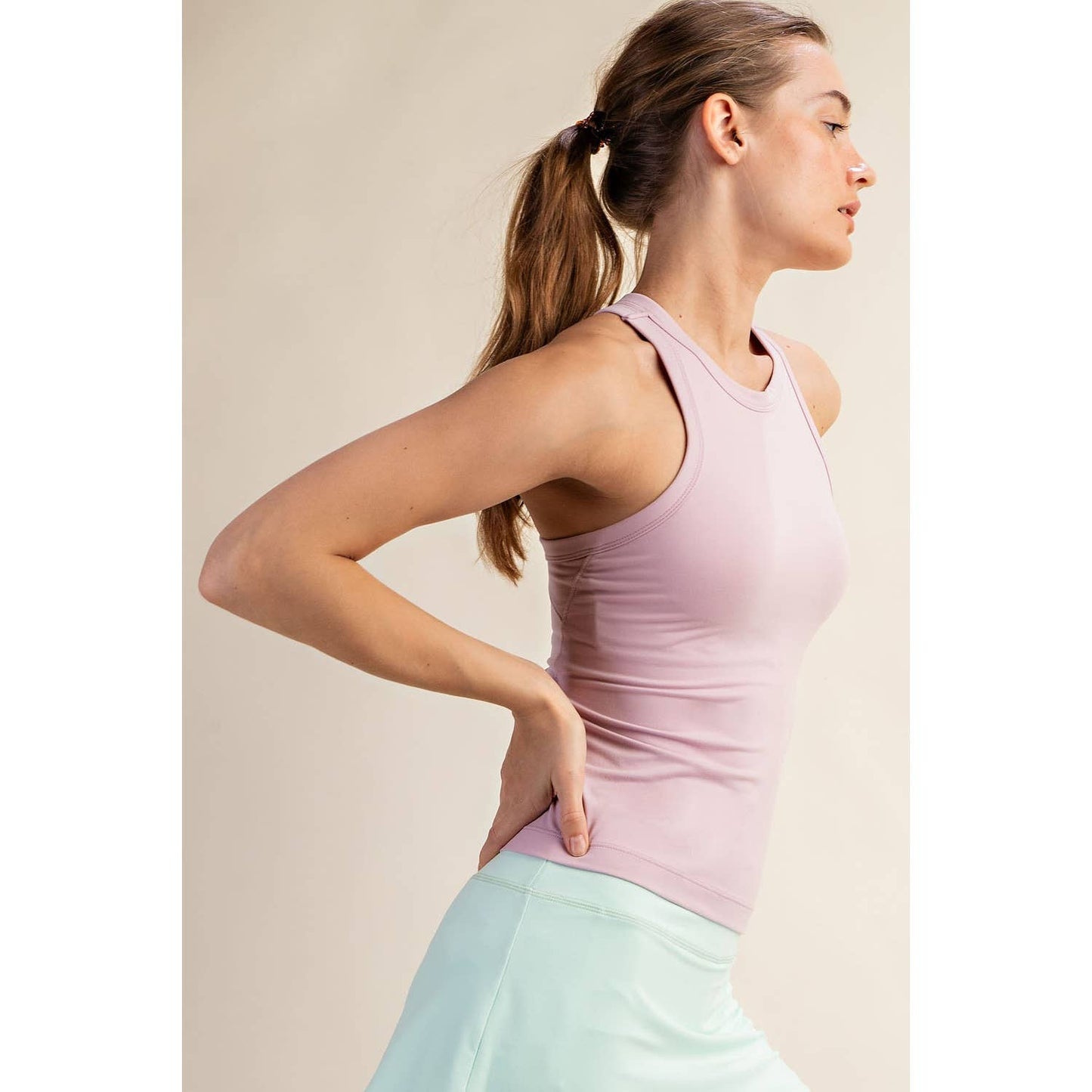 Butter Soft Racerback Tank with Built-In Bra