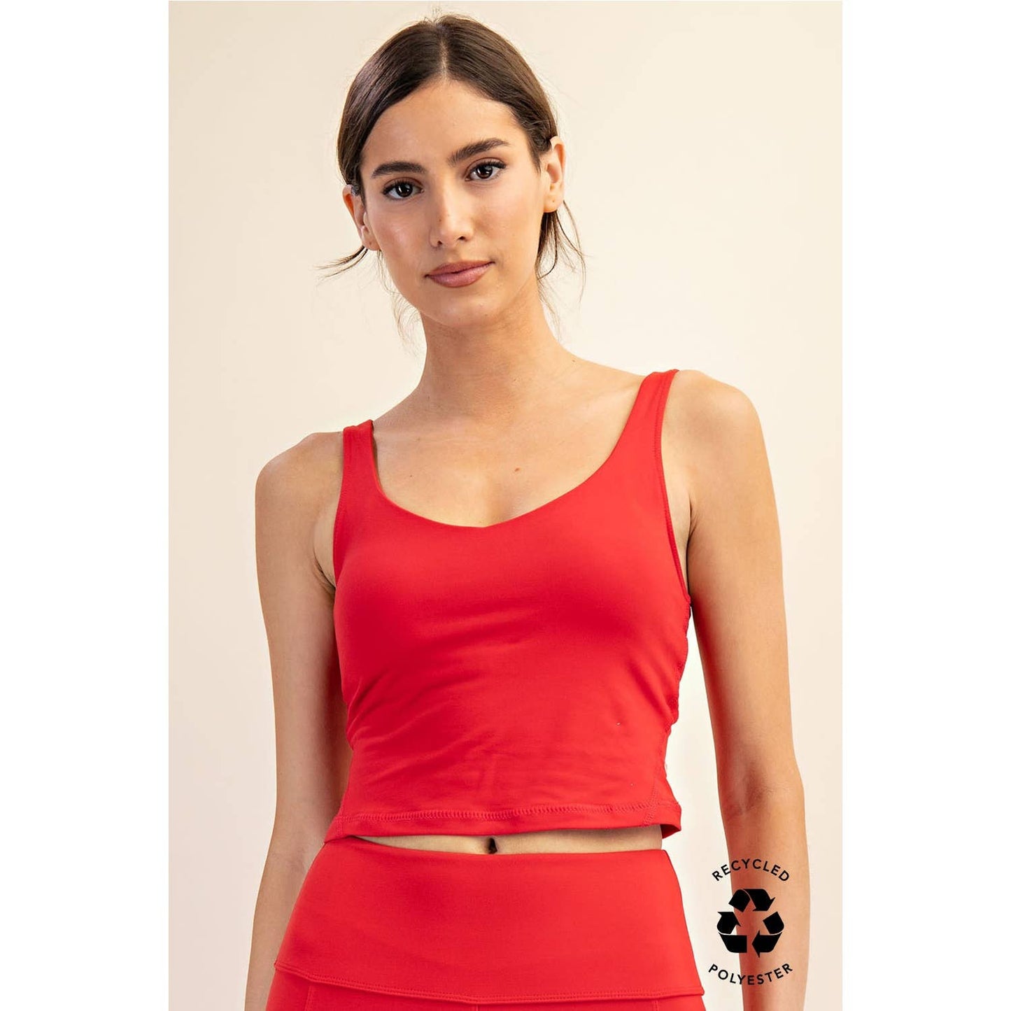 Butter Soft V-Neck Cropped Yoga Top with Padding