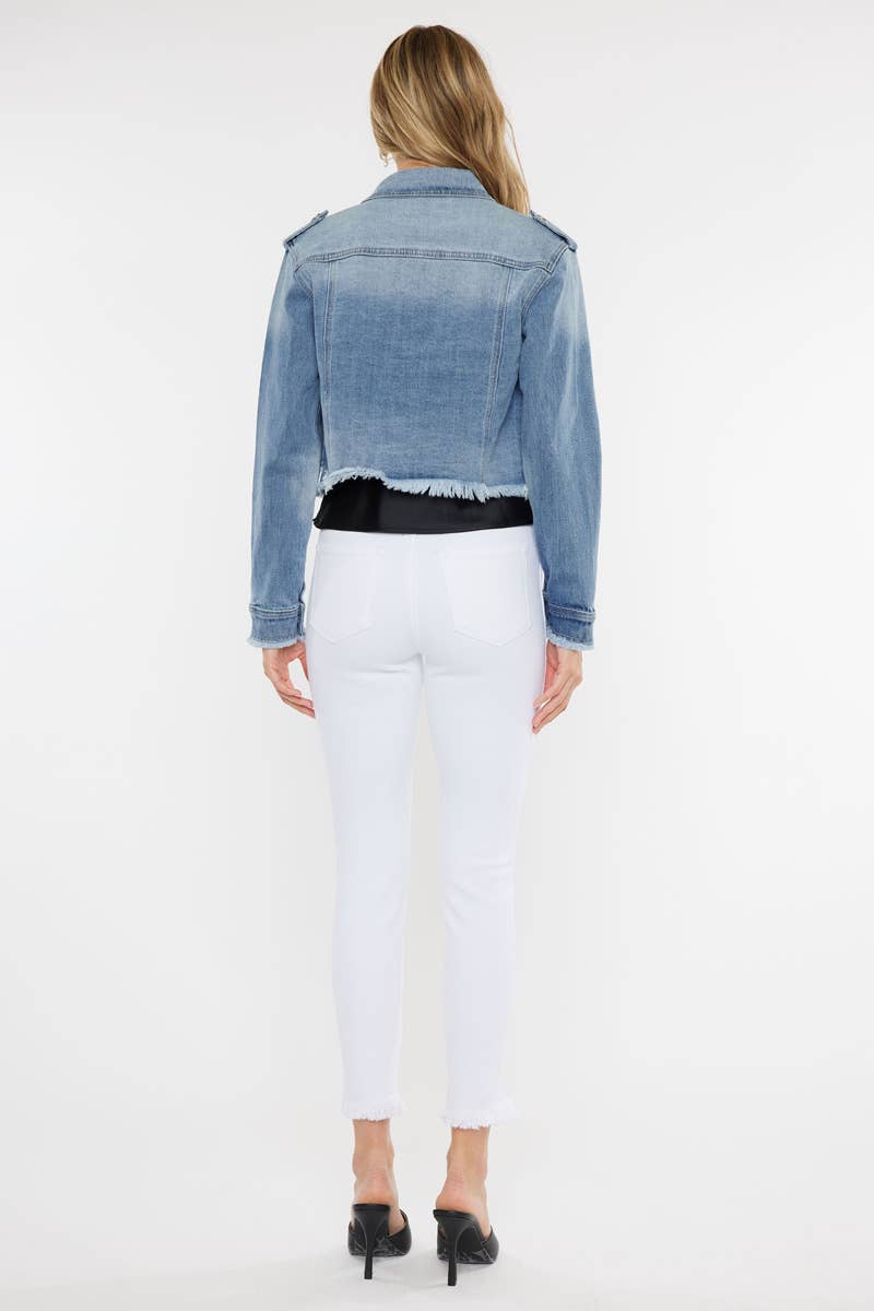 Crop Utility Shirt Jacket