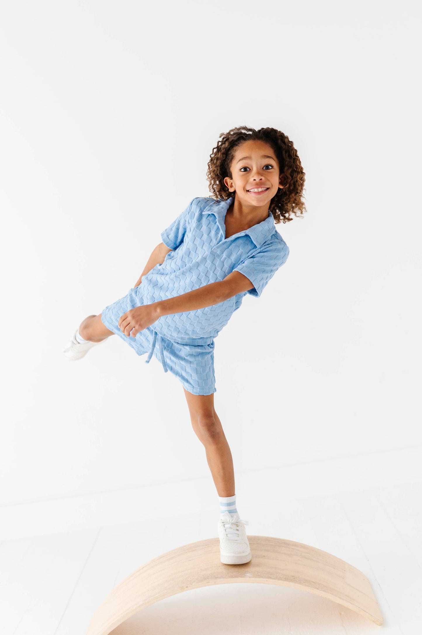 Coastal Blue | BOYS TERRY CHECK SET - COMING SOON!