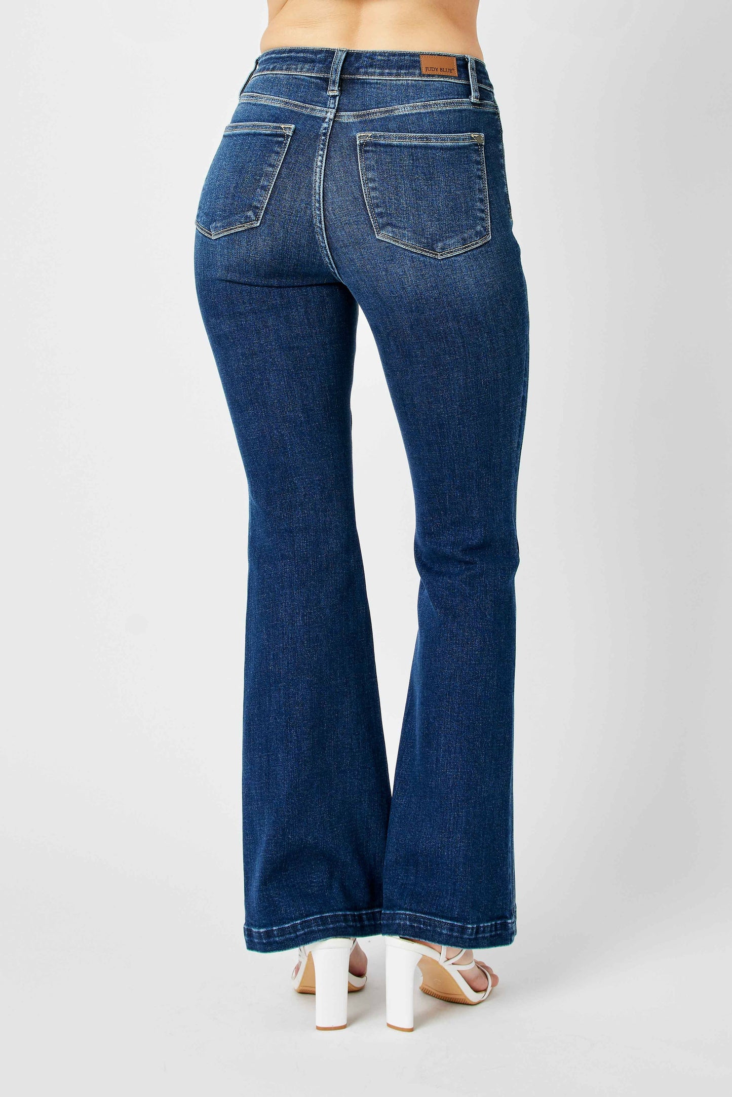 Judy Blue High Waisted Angled Side Seam Flare Jeans