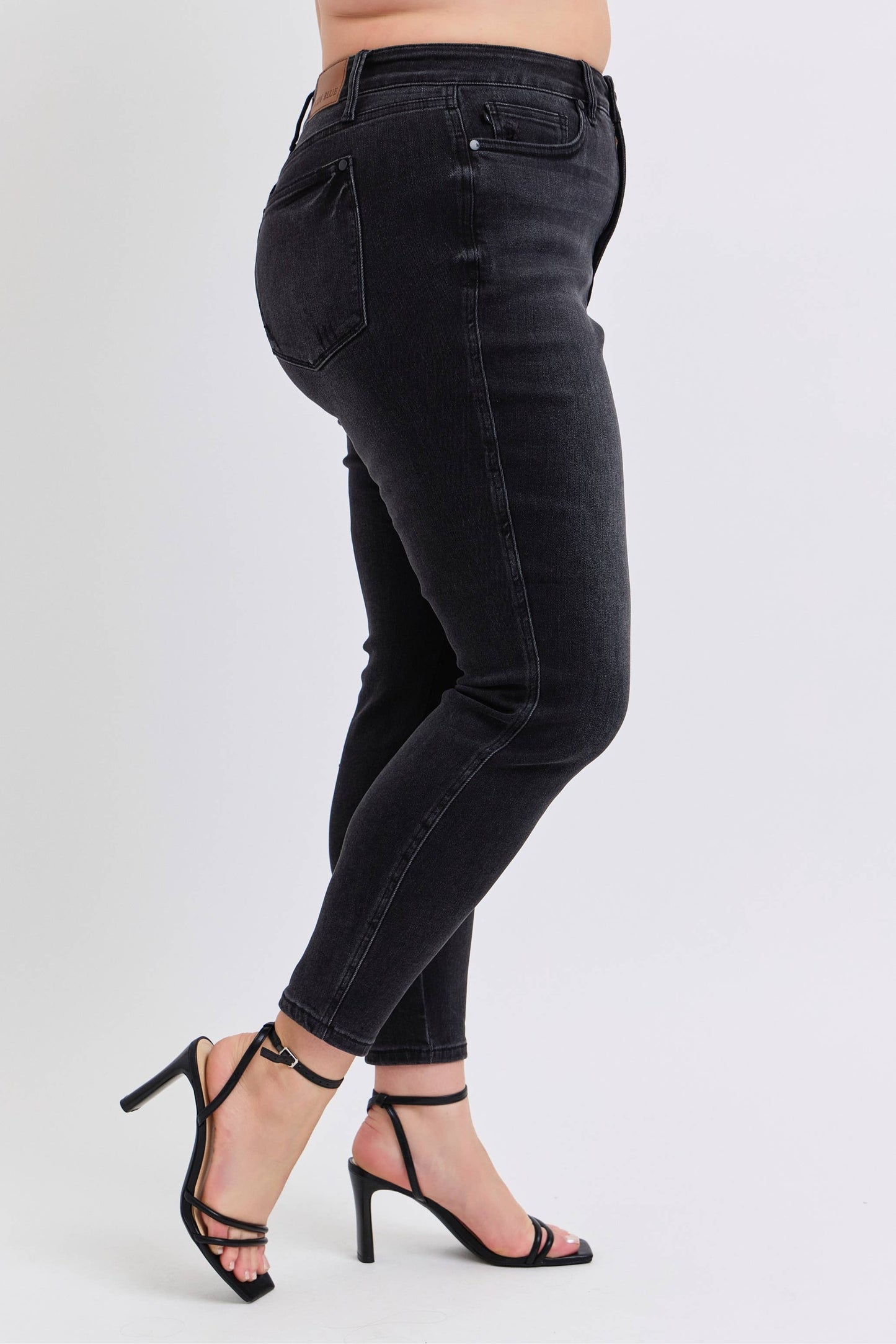 MR Tummy Control Skinny Jeans by Judy Blue – Plus Size Ankle Length