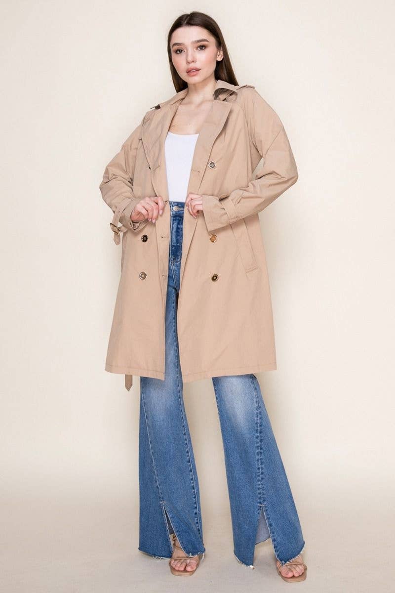 Long Sleeve Knit Belted Jacket with Pockets | Lightweight Layering Essential