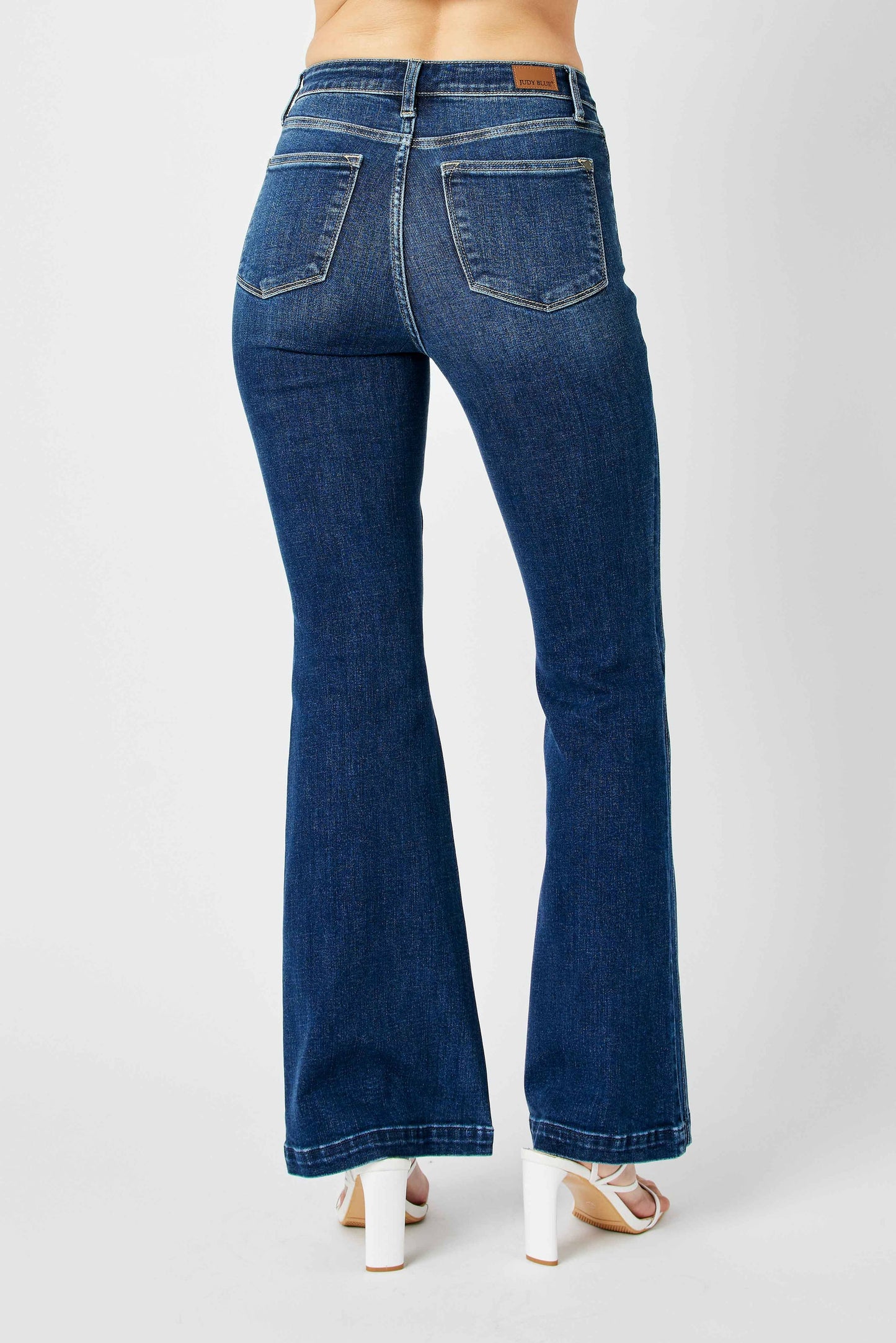 Judy Blue High Waisted Angled Side Seam Flare Jeans