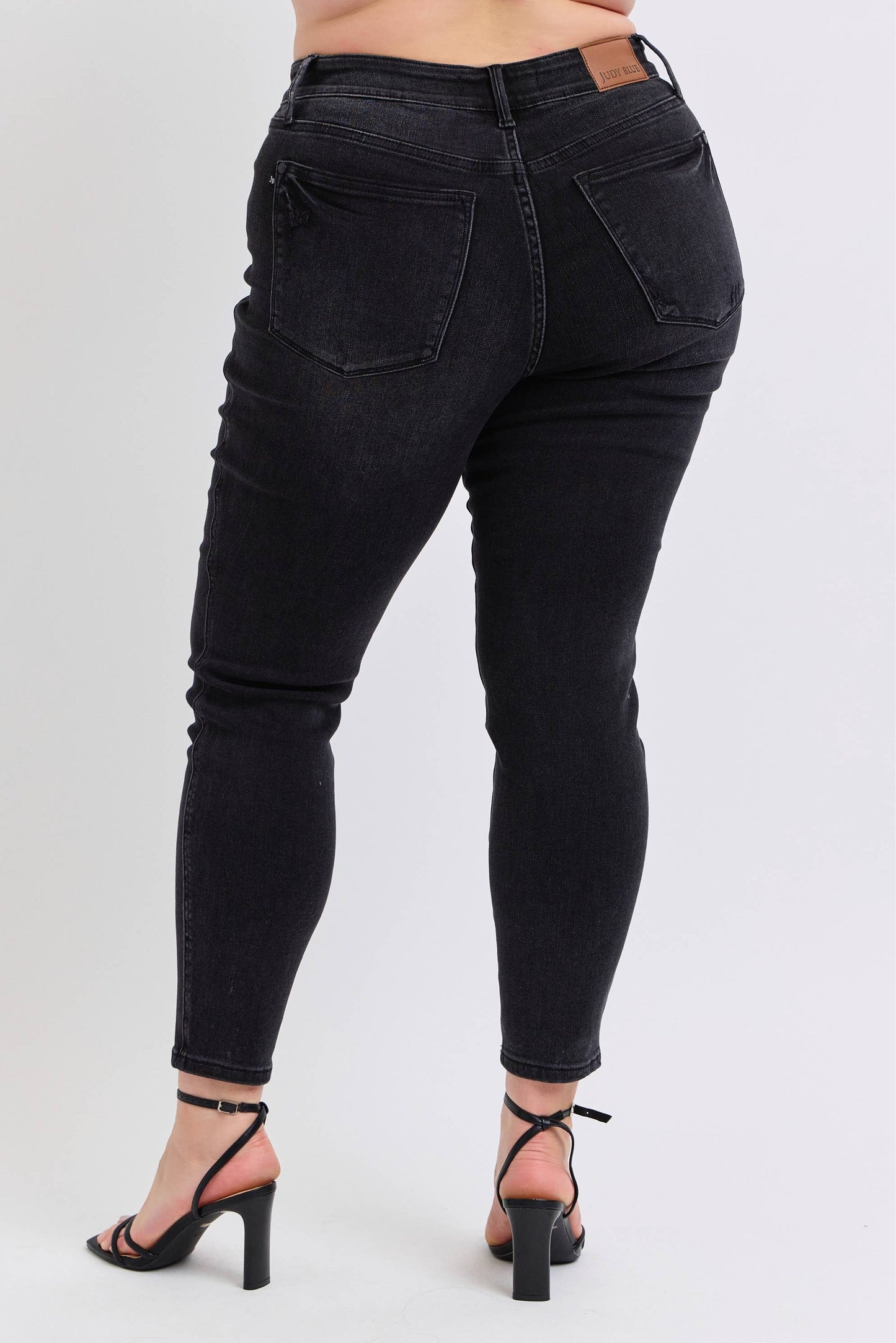 MR Tummy Control Skinny Jeans by Judy Blue – Plus Size Ankle Length