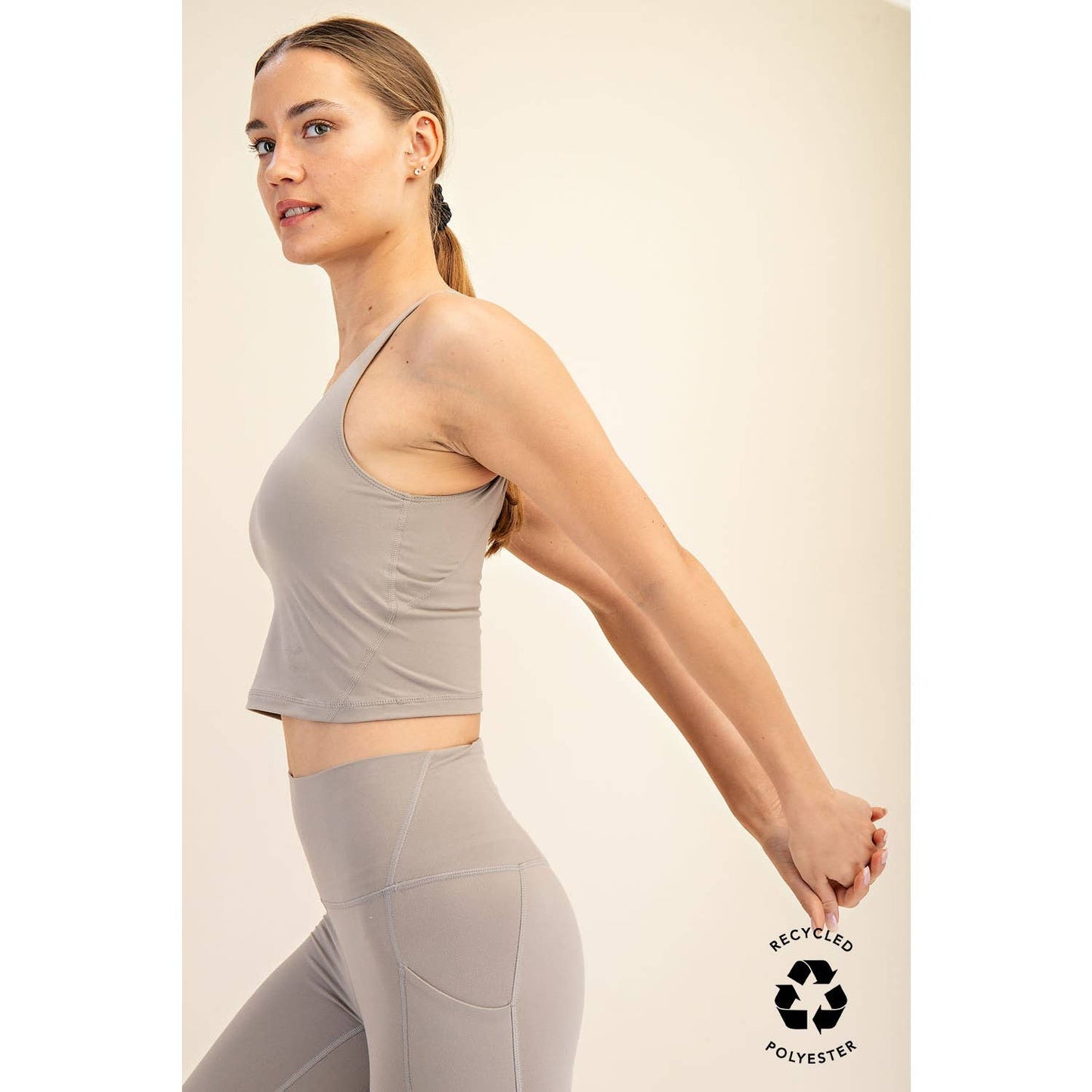 Butter Soft V-Neck Cropped Yoga Top with Padding