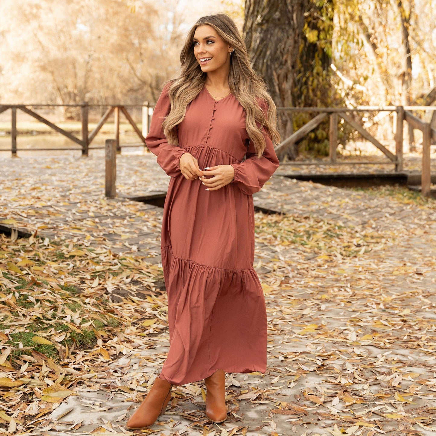Ellis Dress - Dusty Rose