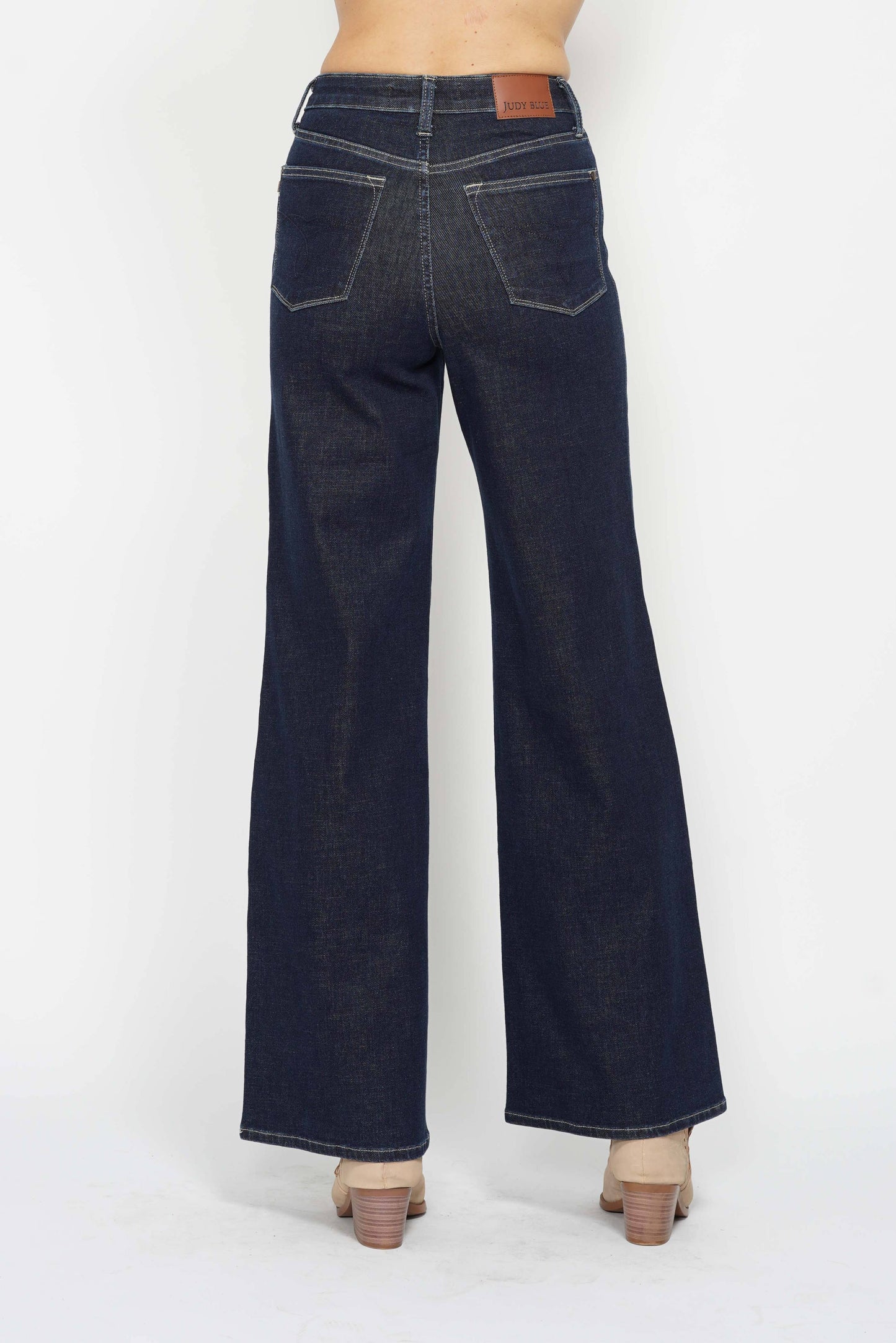 Judy Blue High Waisted Tummy Control Retro Wide Leg Jeans