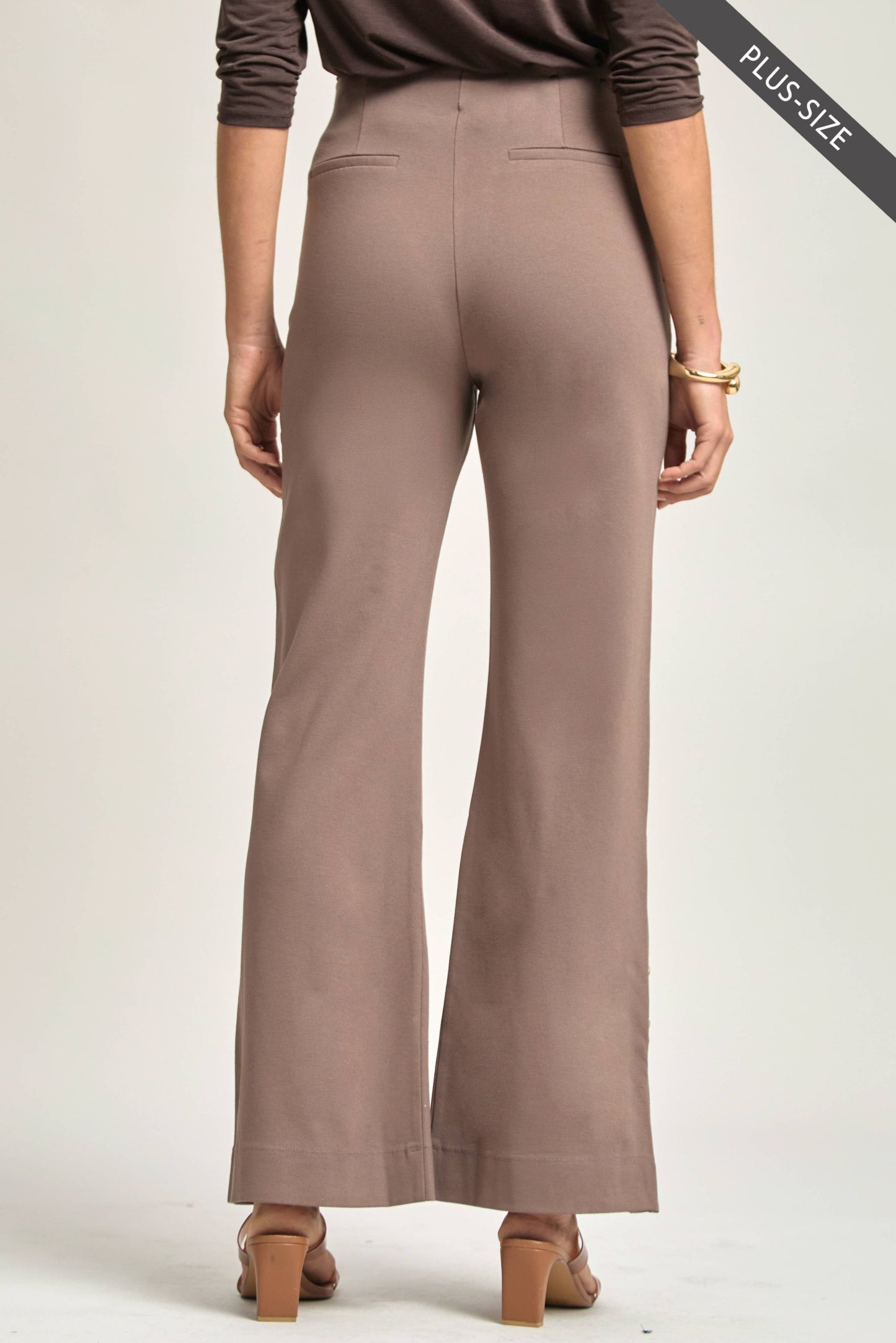 PLUS SIZE Magic Gala Button-Hem Pants