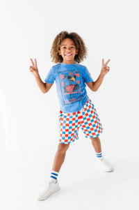 Eagle Stamp | BLUE Boys Curve Hem Tee