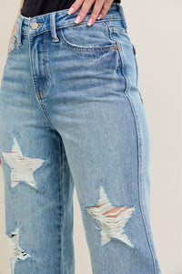HW Rigid Magic Star Shaped Destroy 90's Straight